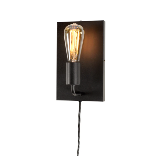 It's About Romi Wall lamp iron Madrid b.15xh.25cm black, L